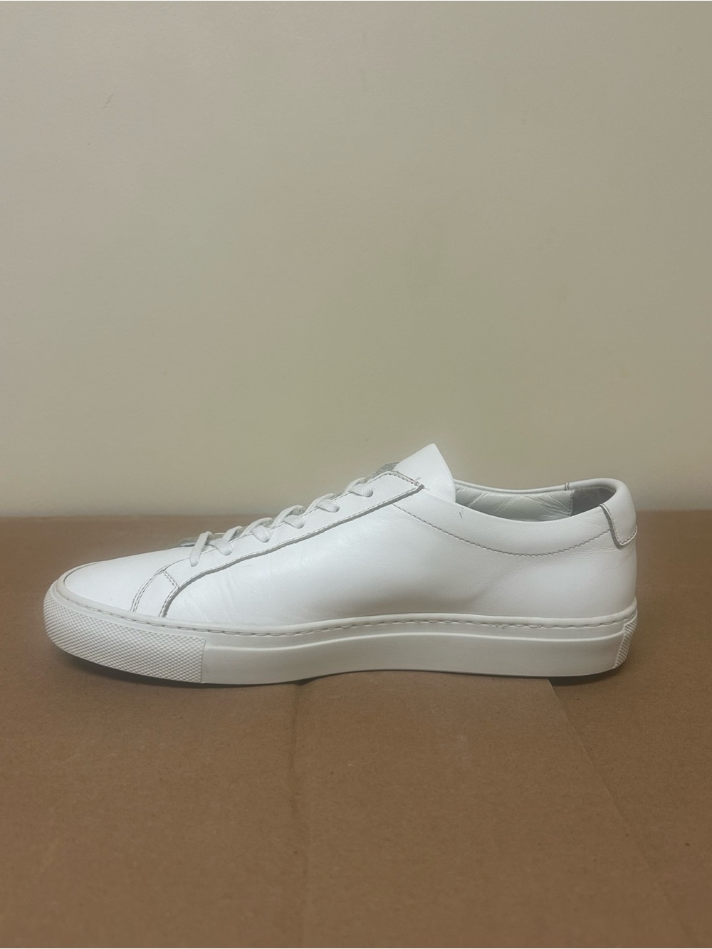 Common Projects White Leather Low-Top Sneakers. - Picture 2 of 9